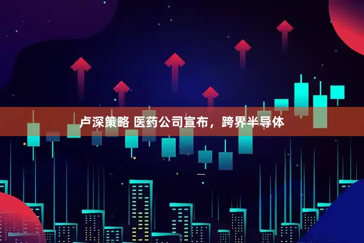 卢深策略 医药公司宣布，跨界半导体